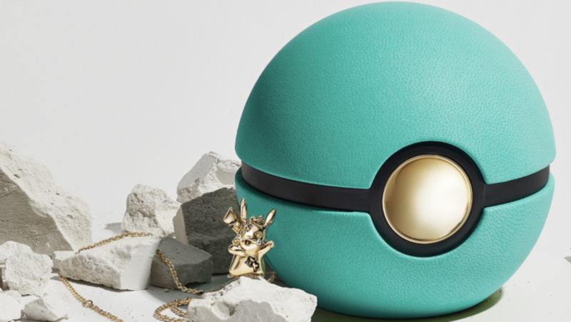Pokemon ball and jewelry by Tiffany and Co